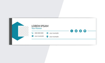 email signature template, signatures, business cards, business email, mail signature. Business email signature with modern and minimal layout.