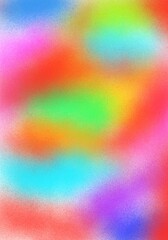 blurred bright background, illustration, rainbow design