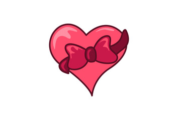 Valentine Gift Logo Vector, Icon, Emblem, Gift Shop Logo Design Concept, Creative Symbol.