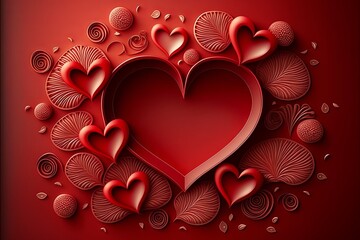 heart background in valentine day