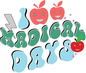 100 Days Of School Svg Design