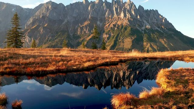 Mountain landscape in Austria, Hochkonig