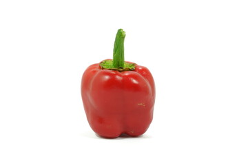 Red color bell pepper or paprika in white background