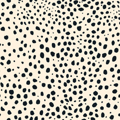 Cheetah skin print. Vector seamless pattern. African animal gepard.  Popular trendy background. Exotic