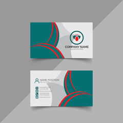 Modern business calling visiting card design template