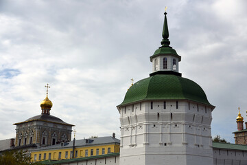 Fototapeta na wymiar Architecture of Trinity Sergius Lavra, Sergiev Posad, Moscow region, Russia. Popular landmark.