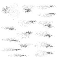 Shattered glass debris isolated transparent background 3d rendering
