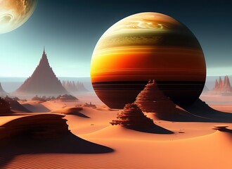 Desert on Moon, generative artificial intelligence 
