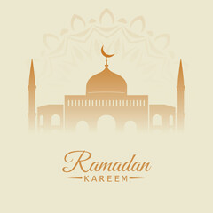 Ramadan Kareem Islamic Background Design