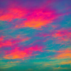 Neon Sky Backgrounds "Generative AI"