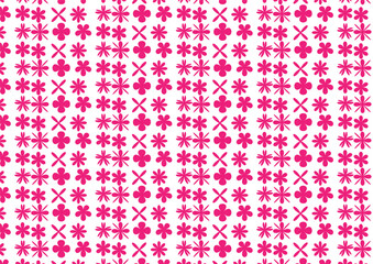 Floral vector pattern of various shapes