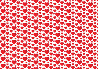 Vector love pattern in red. Perfect for Valentine's Day events