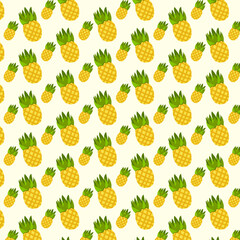 Seamless pineapple pattern 