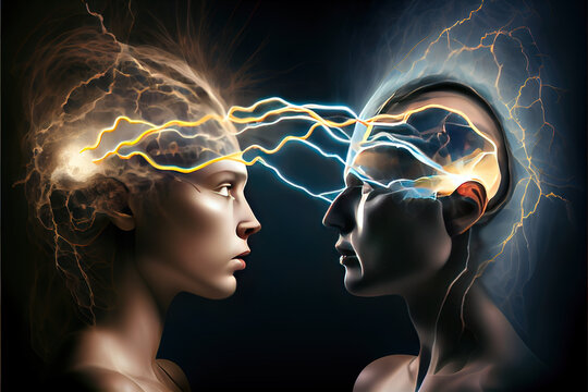 Neurological stimulation or telepathy .Generative AI