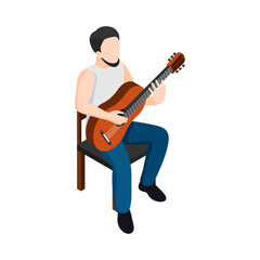 Acoustic Guitar Player Composition