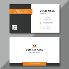 modern design template, Yellow and black corporate card 