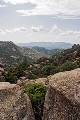 Natural mountain scenery on a sunny day