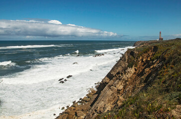 Cliffs on the Atlantic coast of Portugal