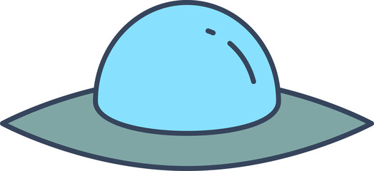 UFO, flying saucer icon illiustration