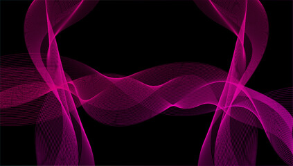 Gradient color wavy background, suitable for wallpaper - Background edition