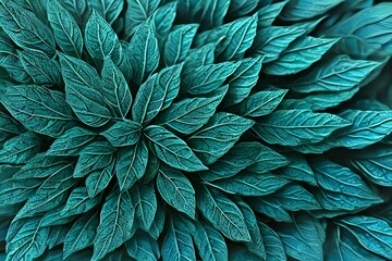abstract background of leaves in green