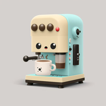"A Cup of Joy: A Cute Coffee Character" | Generative AI |