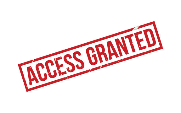 Access Granted Rubber Stamp Seal Vector