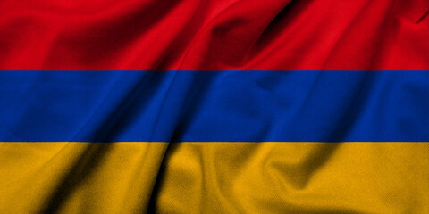 3D Flag of Armenia satin