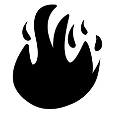 Fire Flames Vector Icon Set , Illustration of fire and flames