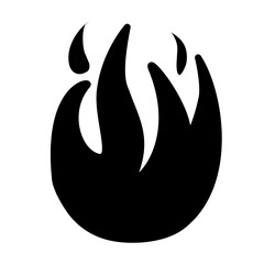 Fototapeta premium Fire Flames Vector Icon Set , Illustration of fire and flames