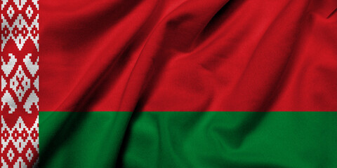 3D Flag of Belarus satin