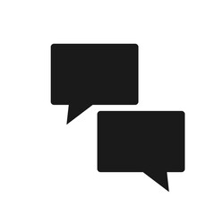 Vector icon of a message, chat. Isolated on a white background.	