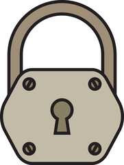 padlock icon illustration