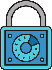 padlock icon illustration