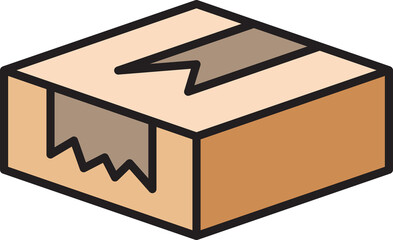 packaging box icon illustration