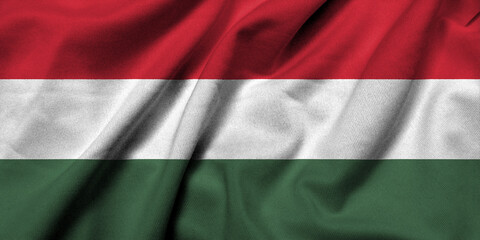 3D Flag of Hungary satin