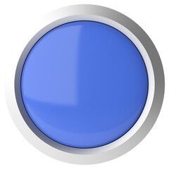 3D button. Empty button. 3D illustration.