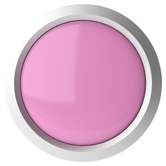 3D button. Empty button. 3D illustration.