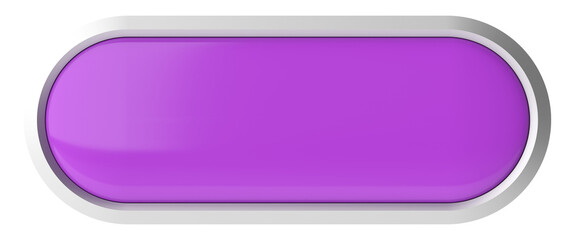 3D button. Empty button. 3D illustration.