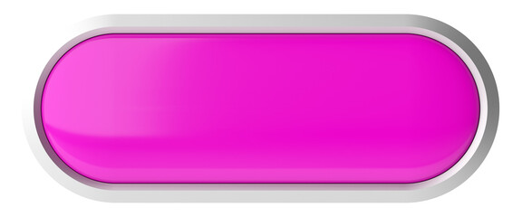 3D button. Empty button. 3D illustration.