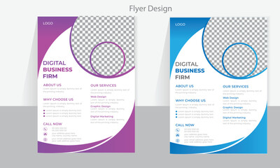 Corporate Business Flyer Template,Business Layout ,Marketing Template,Advertising Template for Business,Print Template