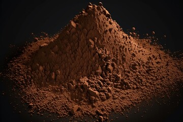 High quality grind coffee powder pile.