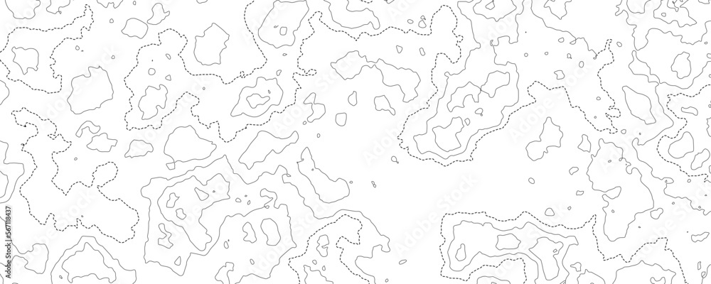 Poster white topographic map background. geographic abstract military patterns grid. the topo lines contour