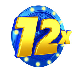 12x twelve times 3D Stamp for compositing