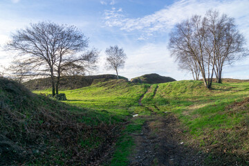 Beautiful access to the Castromaior fort (castro). Lugo, Galicia, Spain.