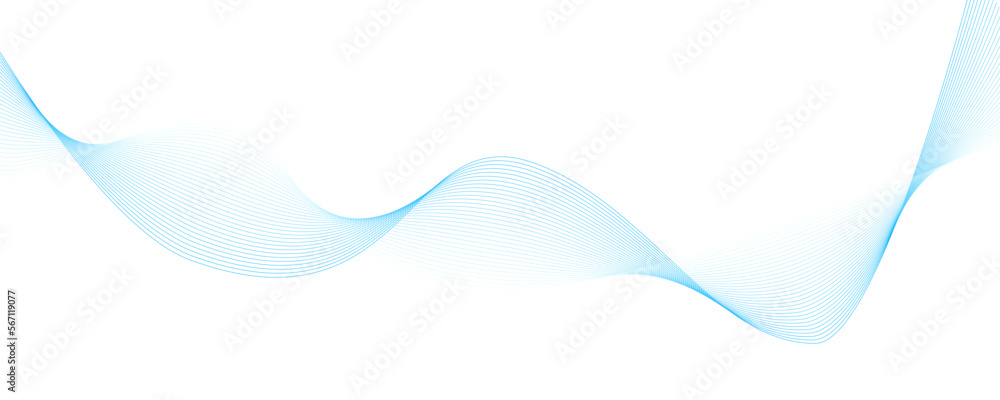 Poster creative isolated style wave background. curved smooth lines created by bend tool. abstract design o