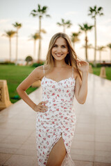 portrait beautiful woman , summer concept