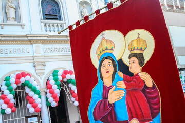 Sao Paulo, Brazil, August 19, 2007. Procession of the traditional feast dedicated to Our Lady of...