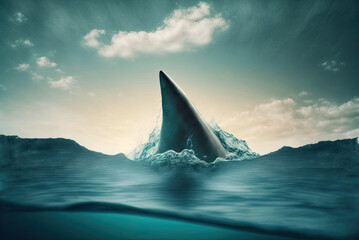 Shark Fin in Water