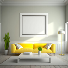 picture frame displayed in a modern room